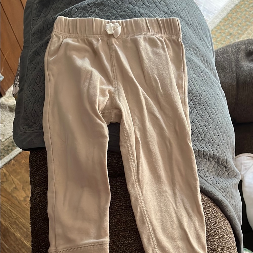 Carter's Cream Leggings Soft Cotton Blend